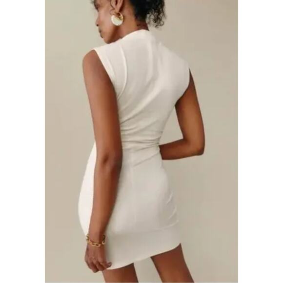 Reformation Off white Alden Mini Dress - Picture 8 of 9